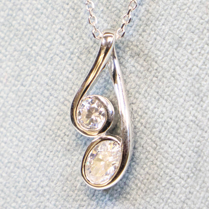 Naiomy  zilveren ketting met hanger N5D68