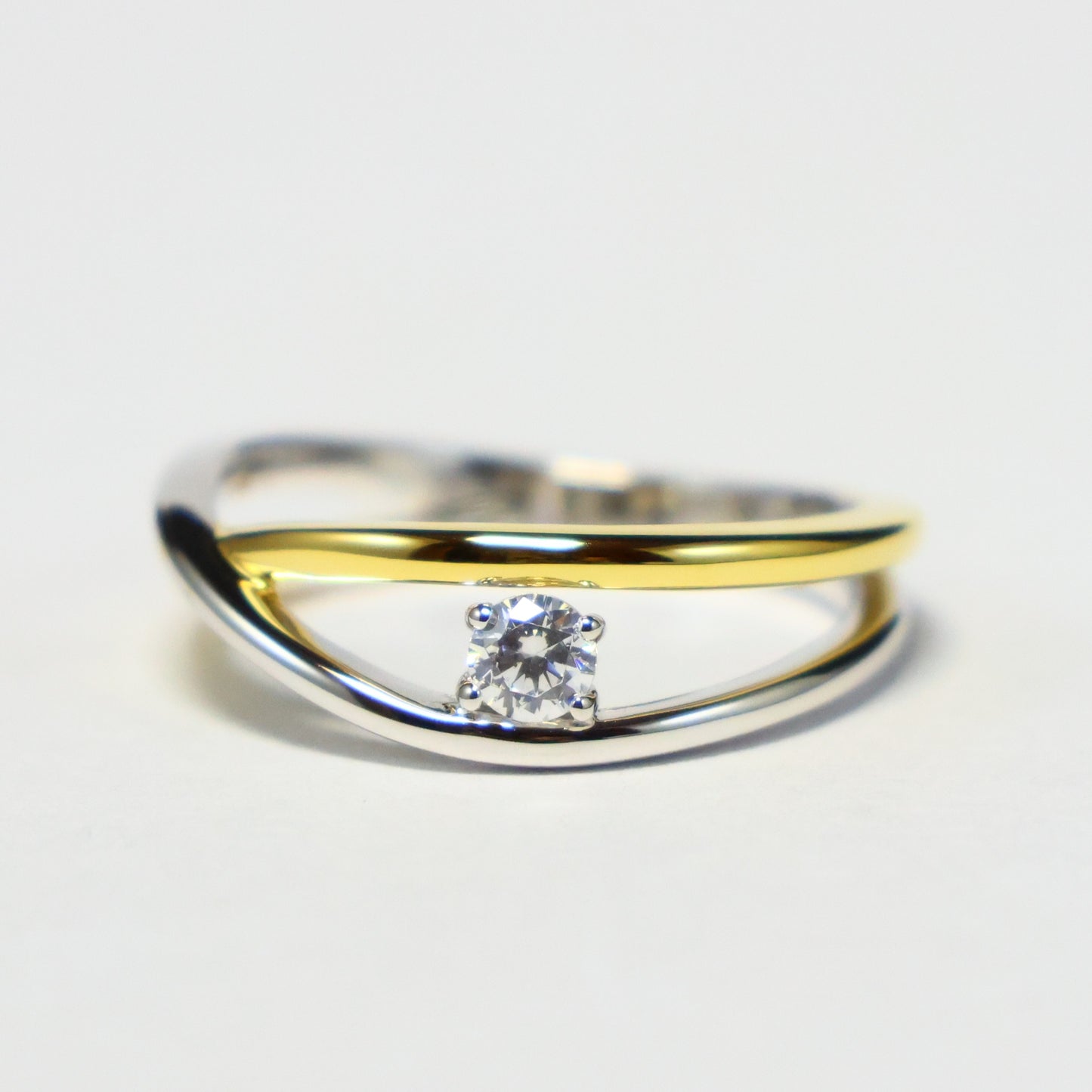 Naiomy Silver zilveren bicolor ring N5Q62