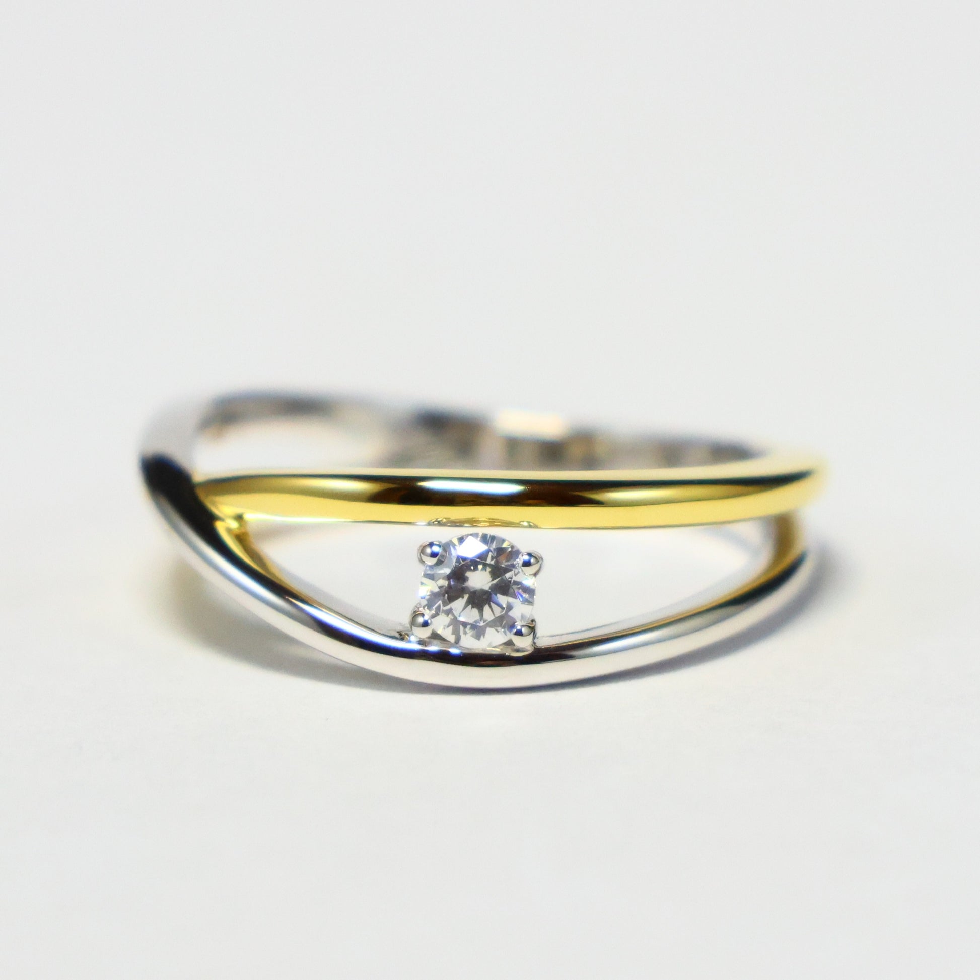 Naiomy Silver zilveren bicolor ring N5Q62