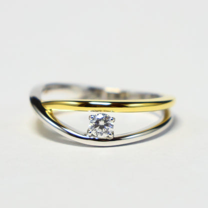 Naiomy Silver zilveren bicolor ring N5Q62