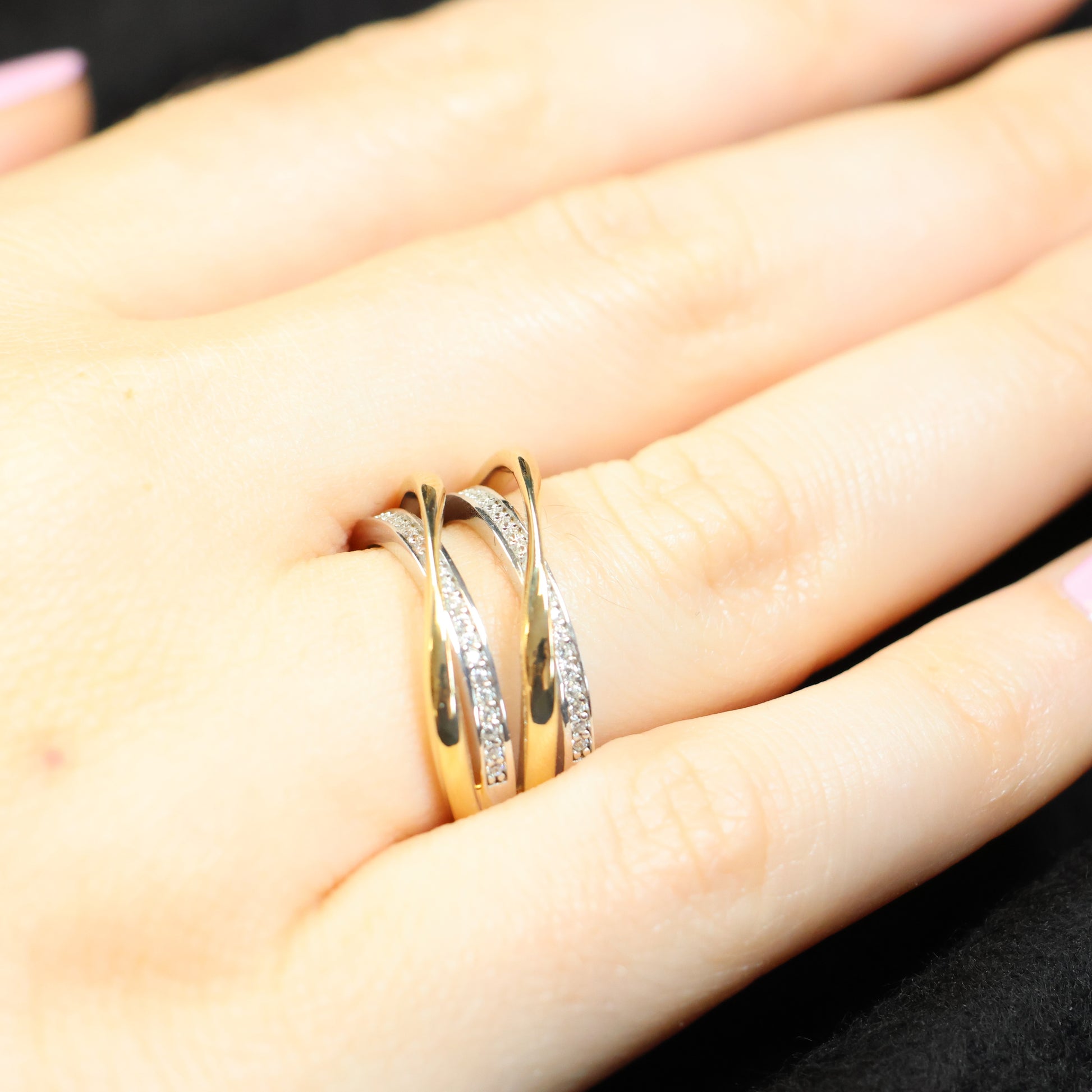 Naiomy Silver zilveren Bicolor ring N4H51
