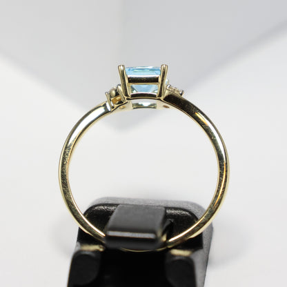 18KT geel gouden ring met topaas RS6643
