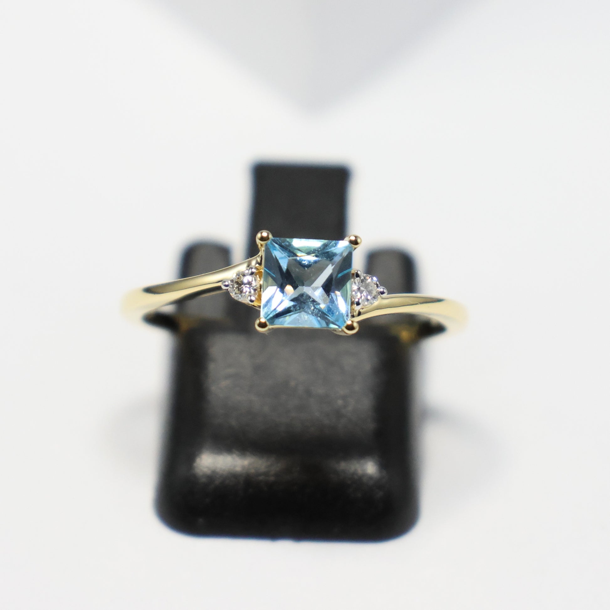 18KT geel gouden ring met topaas RS6643