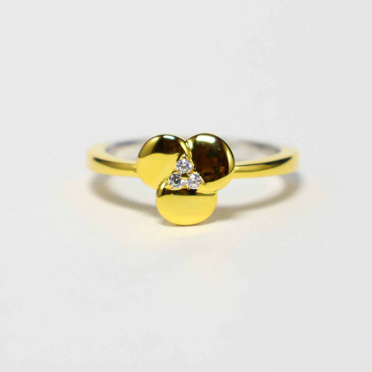 Naiomy Silver zilveren klavertje drie ring N5F60