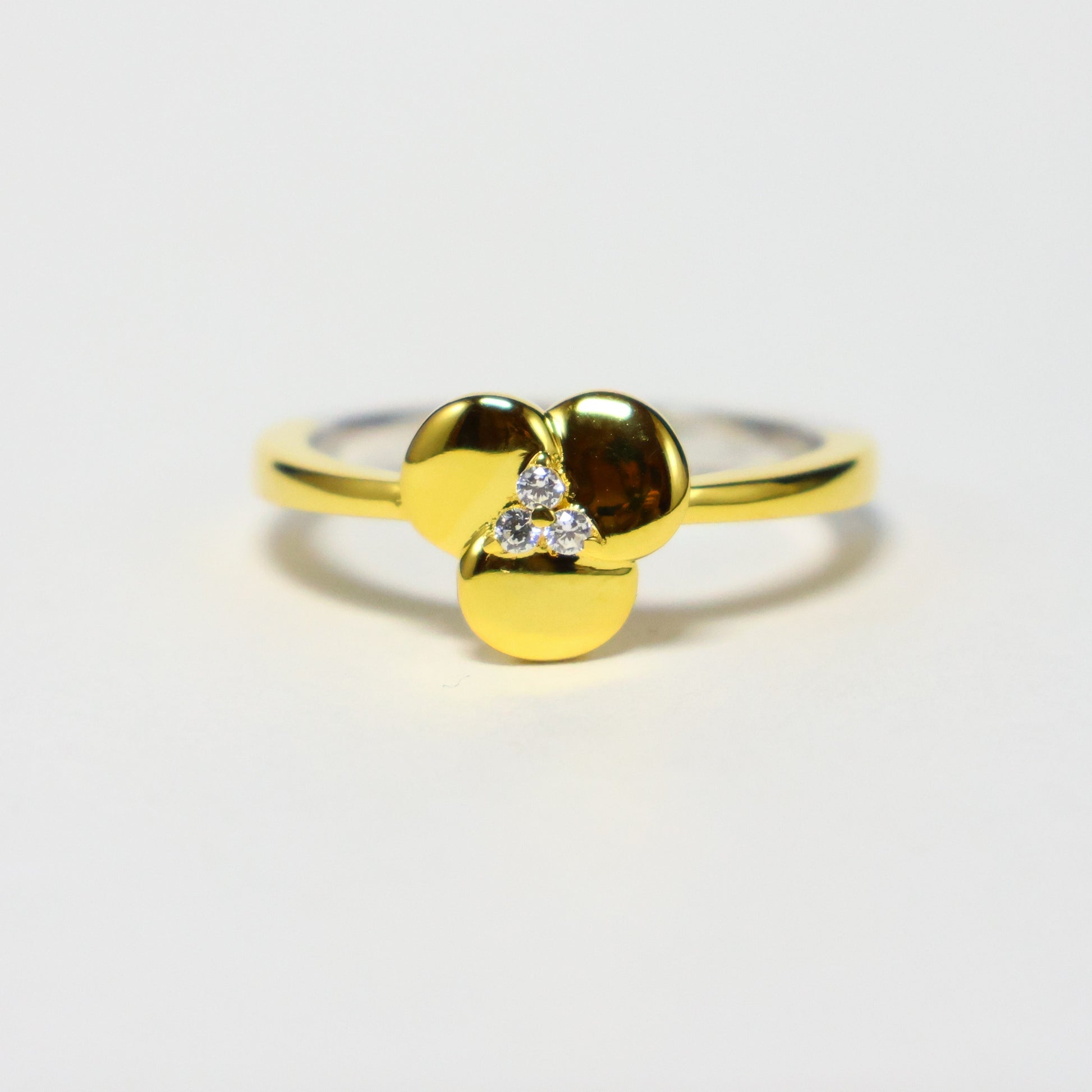 Naiomy Silver zilveren klavertje drie ring N5F60