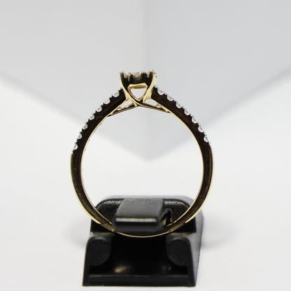 18KT geel gouden ring met briljant RS6649
