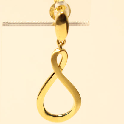 18KT gouden hangoorbellen 068239

