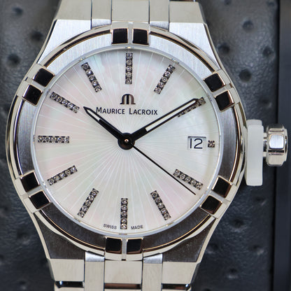 Maurice Lacroix AIKON Quartz Date 35mm Diamonds AI1106-SS002-170-1