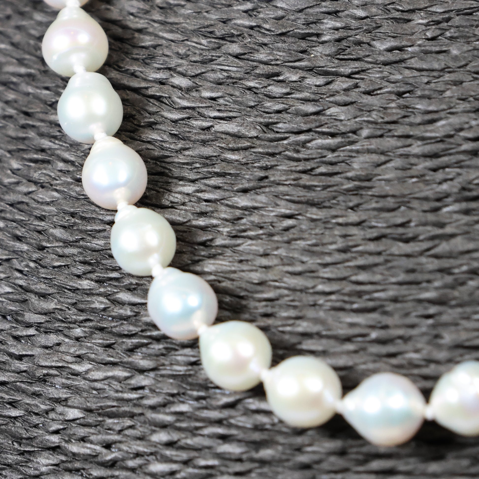 Parelketting 44cm 8mm zoetwaterparel zilveren slot 00946488