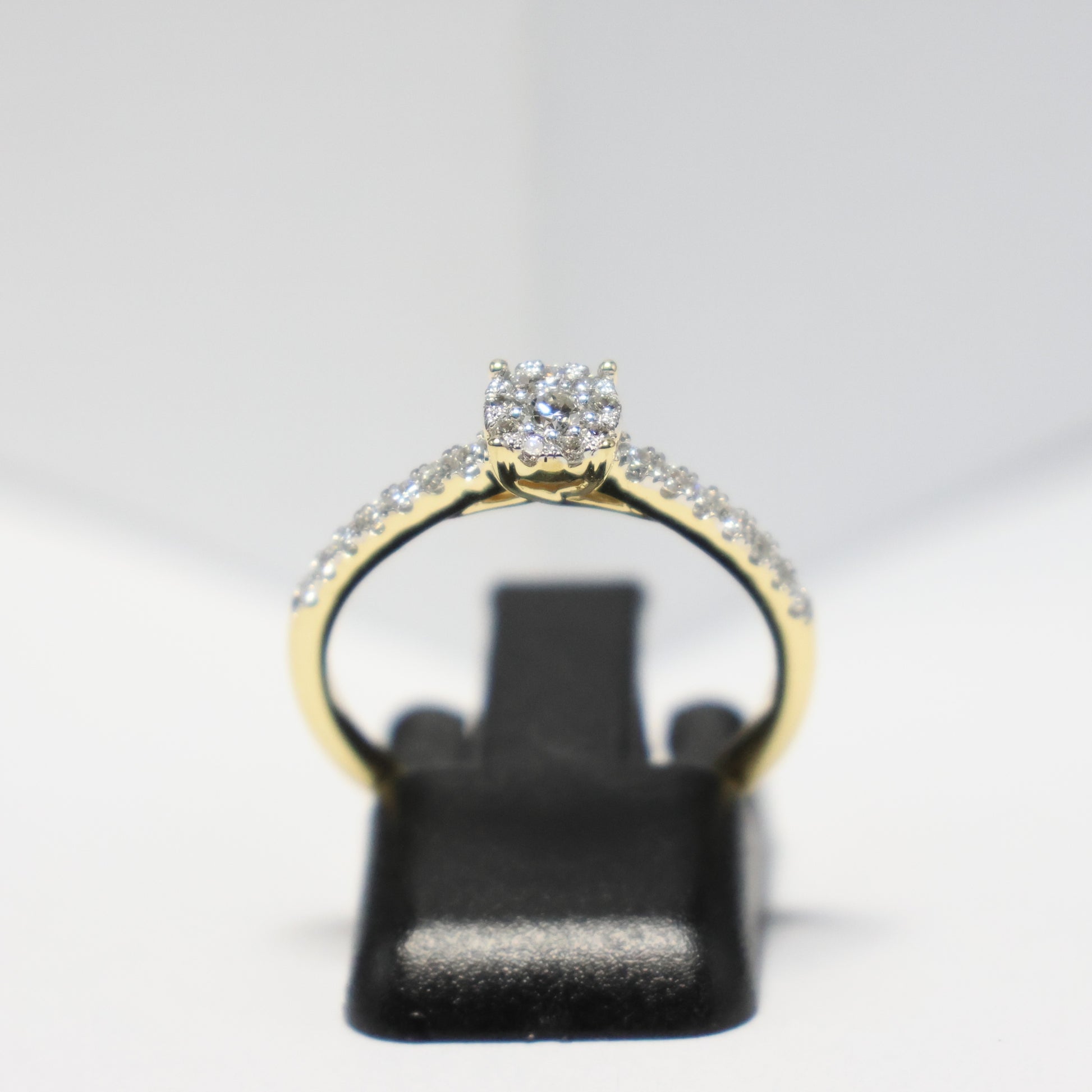 18KT geel gouden ring met briljant RS6649