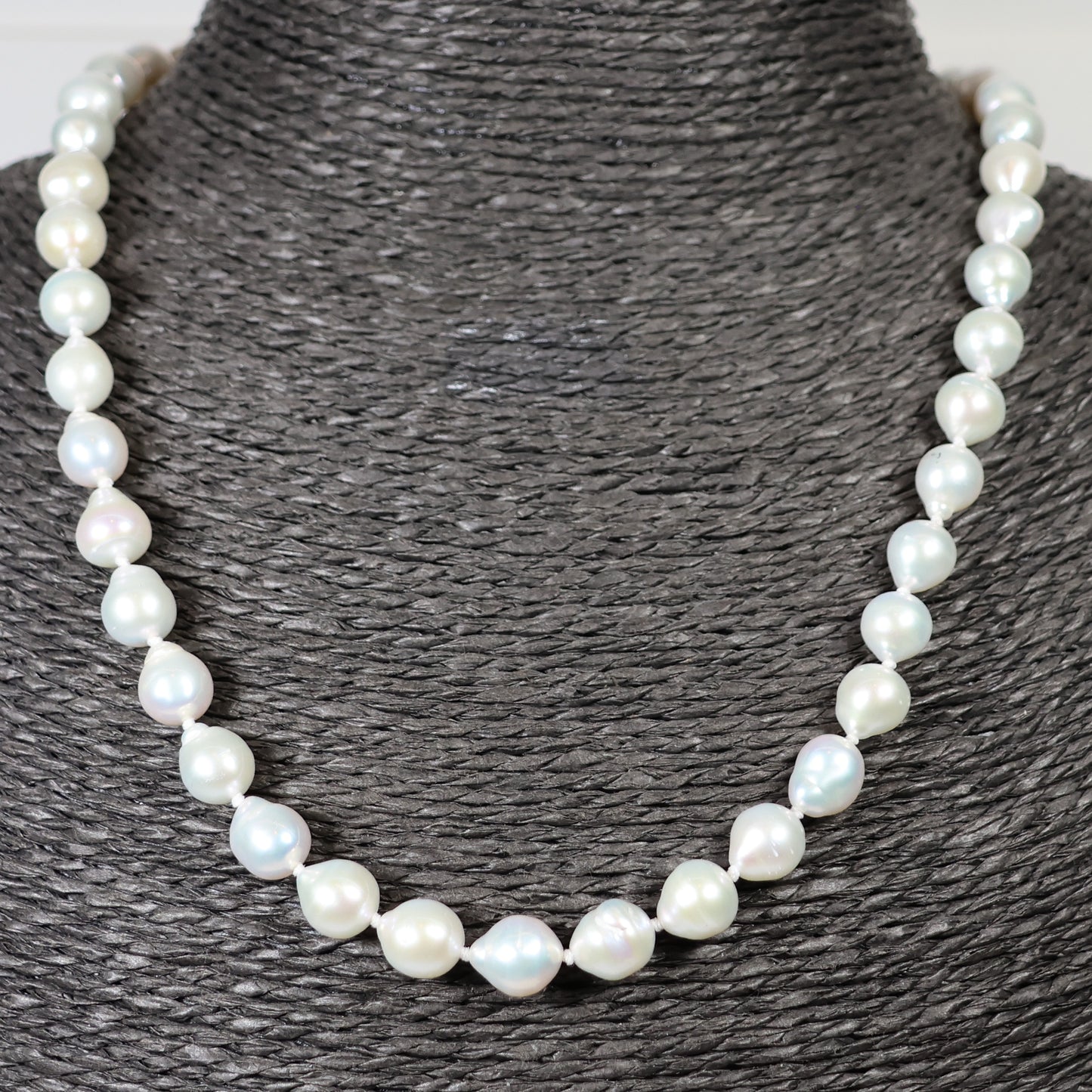 Parelketting 44cm 8mm zoetwaterparel zilveren slot 00946488
