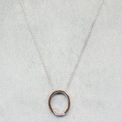 Naiomy silver zilveren ketting met hanger N7D06