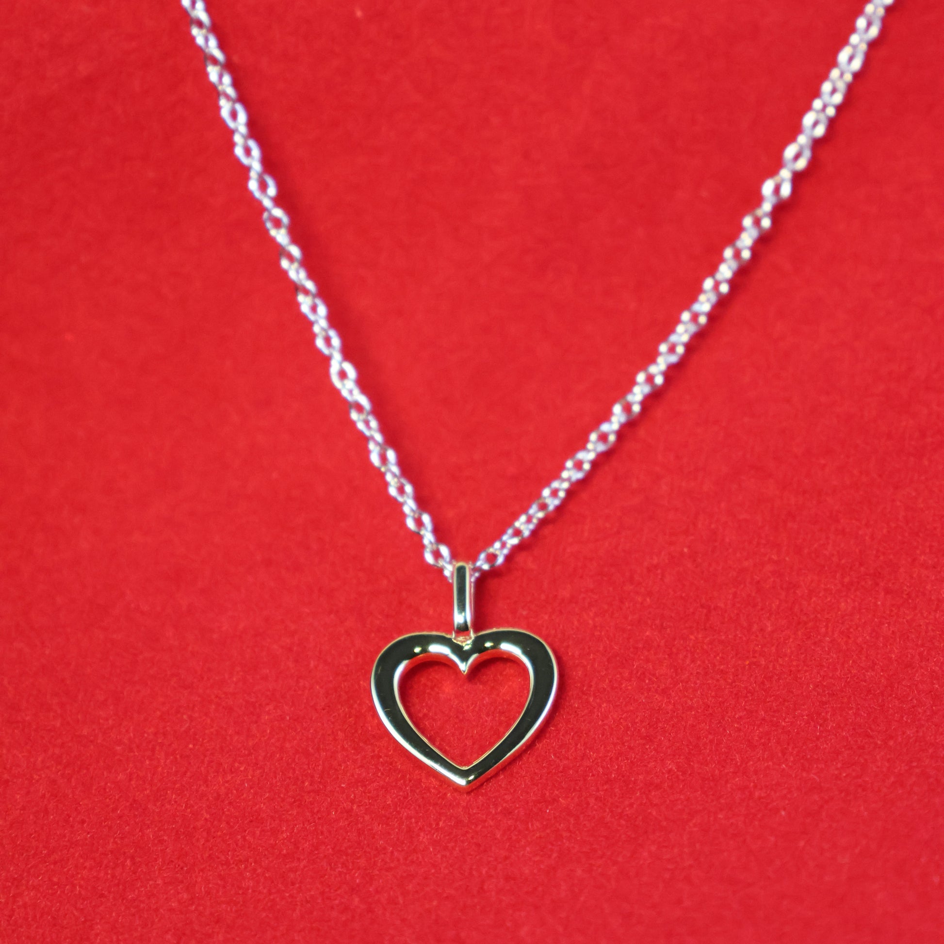 Naiomy silver zilveren ketting met verguld Hartje N3O52