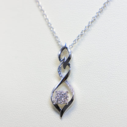Naiomy zilveren ketting met schakel hanger N5O62