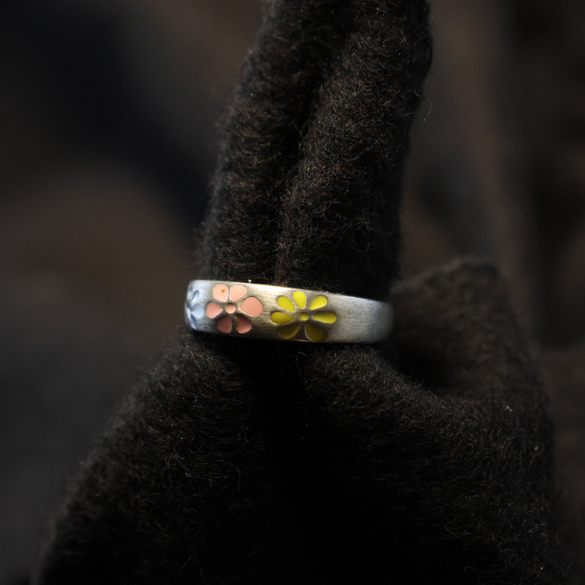 Zilveren Kids bloem ring 560101