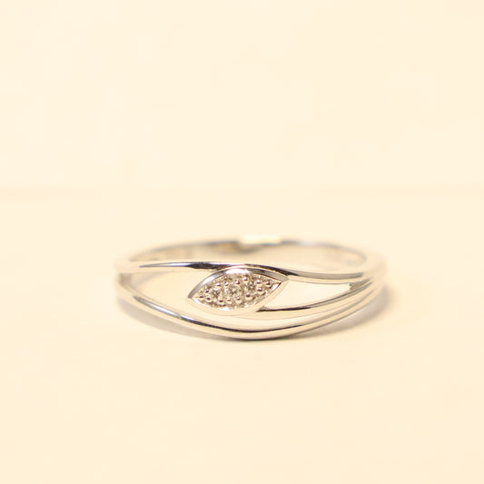 Wit gouden ring met briljant 061217A