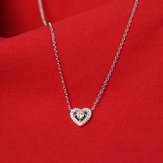 Naiomy Silver zilveren Halsketting met hartje N2X59