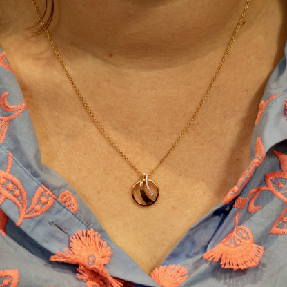Pendentif en or jaune 18KT avec brillant 062423A 