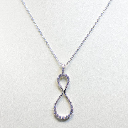 Naiomy zilveren ketting met infinity hanger N5B58