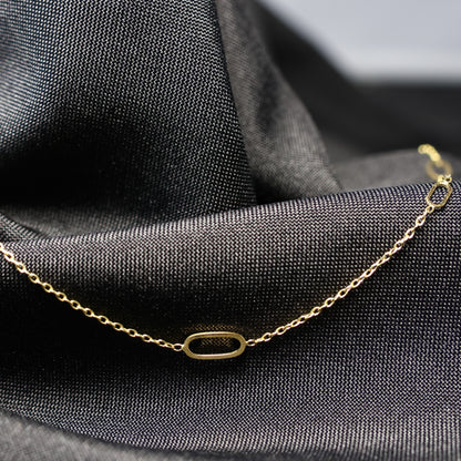 Ketting met motief geel goud 068057/45