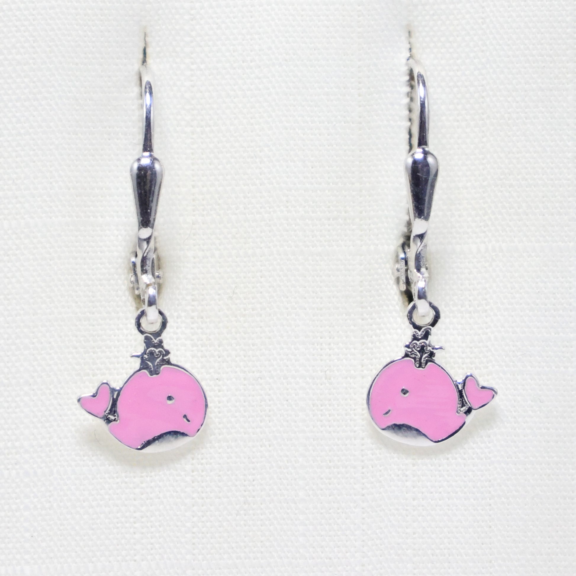 Naiomy Princess Walvis hangoorbellen zilver PD106