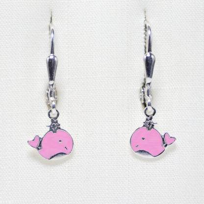 Naiomy Princess Walvis hangoorbellen zilver PD106