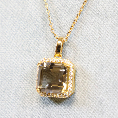 Naiomy silver vergulde zilveren ketting met hanger N2P55