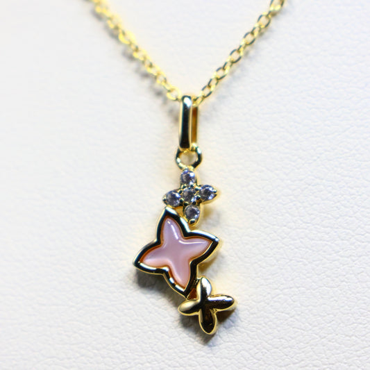 Naiomy zilveren ketting met sterretjes hanger N5G52