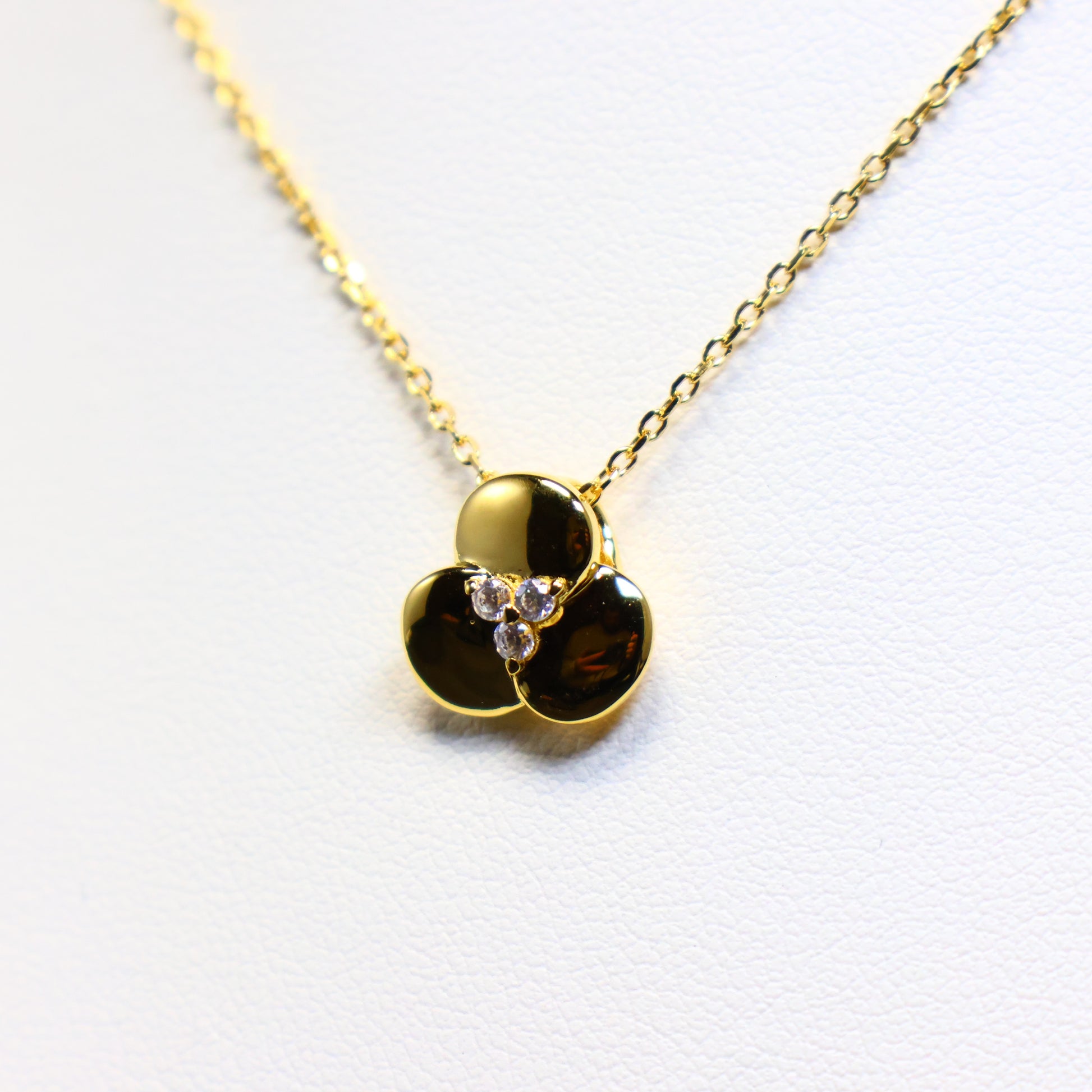 Naiomy zilveren ketting met klavertje drie hanger N5F61