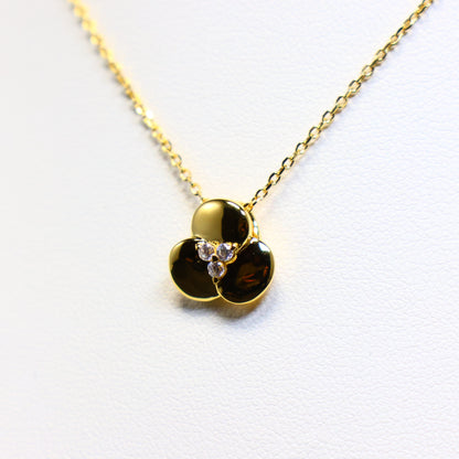 Naiomy zilveren ketting met klavertje drie hanger N5F61