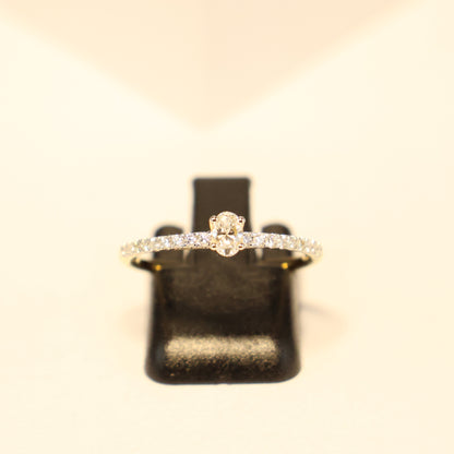18KT geel gouden ring met briljant RS6647