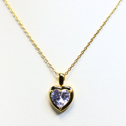 Naiomy zilveren ketting met hartje hanger N5M68