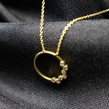 geel gouden Ketting met tussenstuk 065086/A
