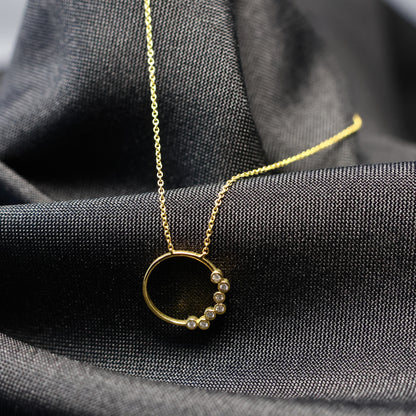 geel gouden Ketting met tussenstuk 065086/A
