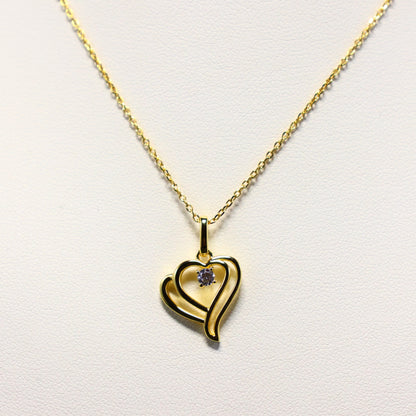 Naiomy zilveren ketting met open hartje hanger N5Q63