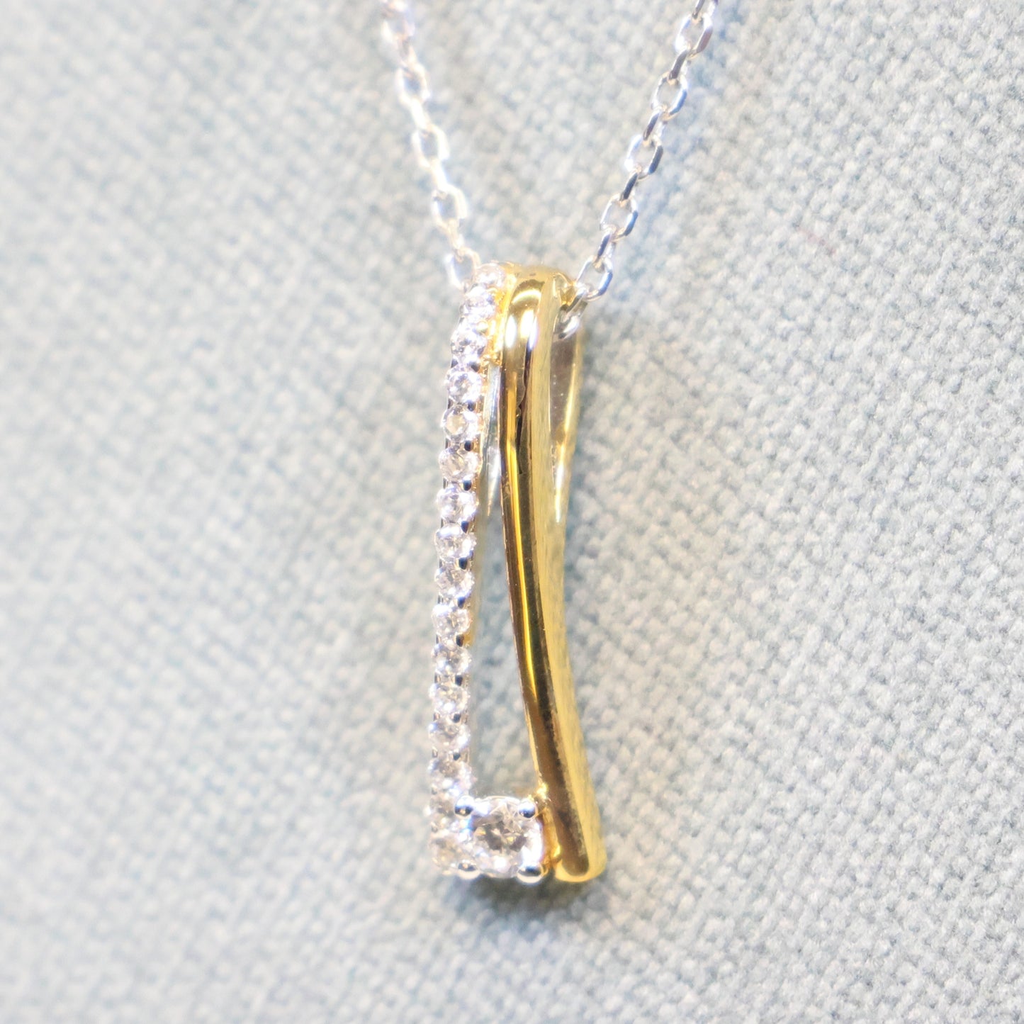 Naiomy silver zilveren ketting met bicolor hanger N4U52