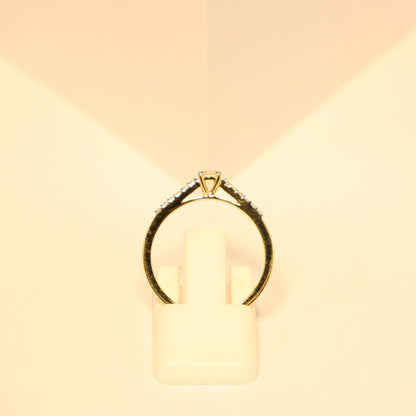 18KT geel gouden ring met briljant RS6662