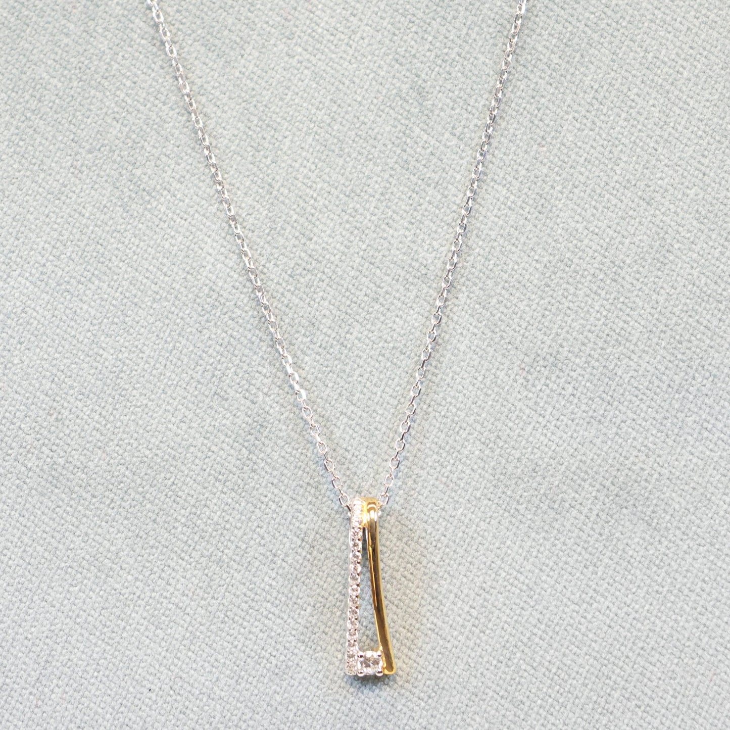 Naiomy silver zilveren ketting met bicolor hanger N4U52