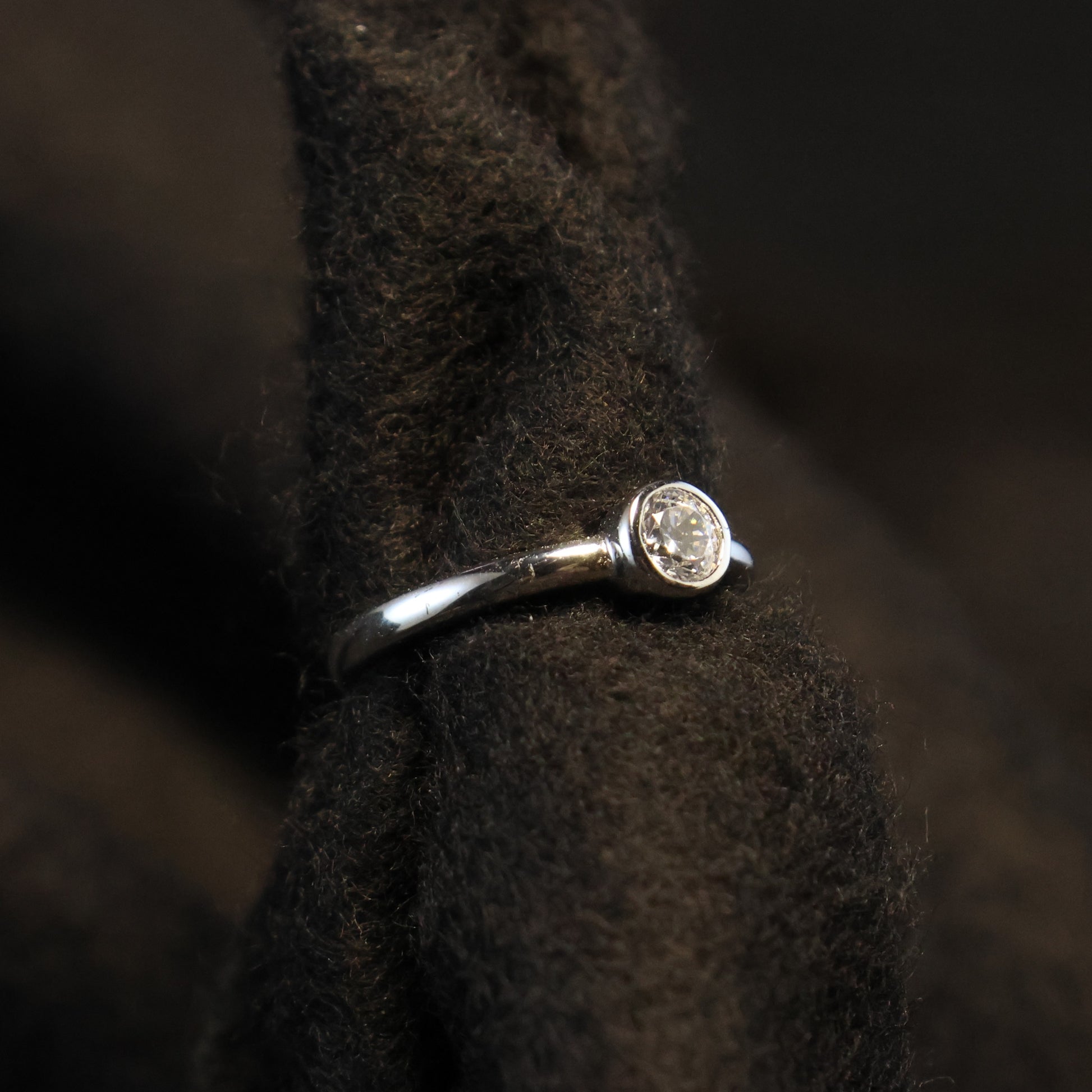 Zilveren Kids solitaire ring 350211