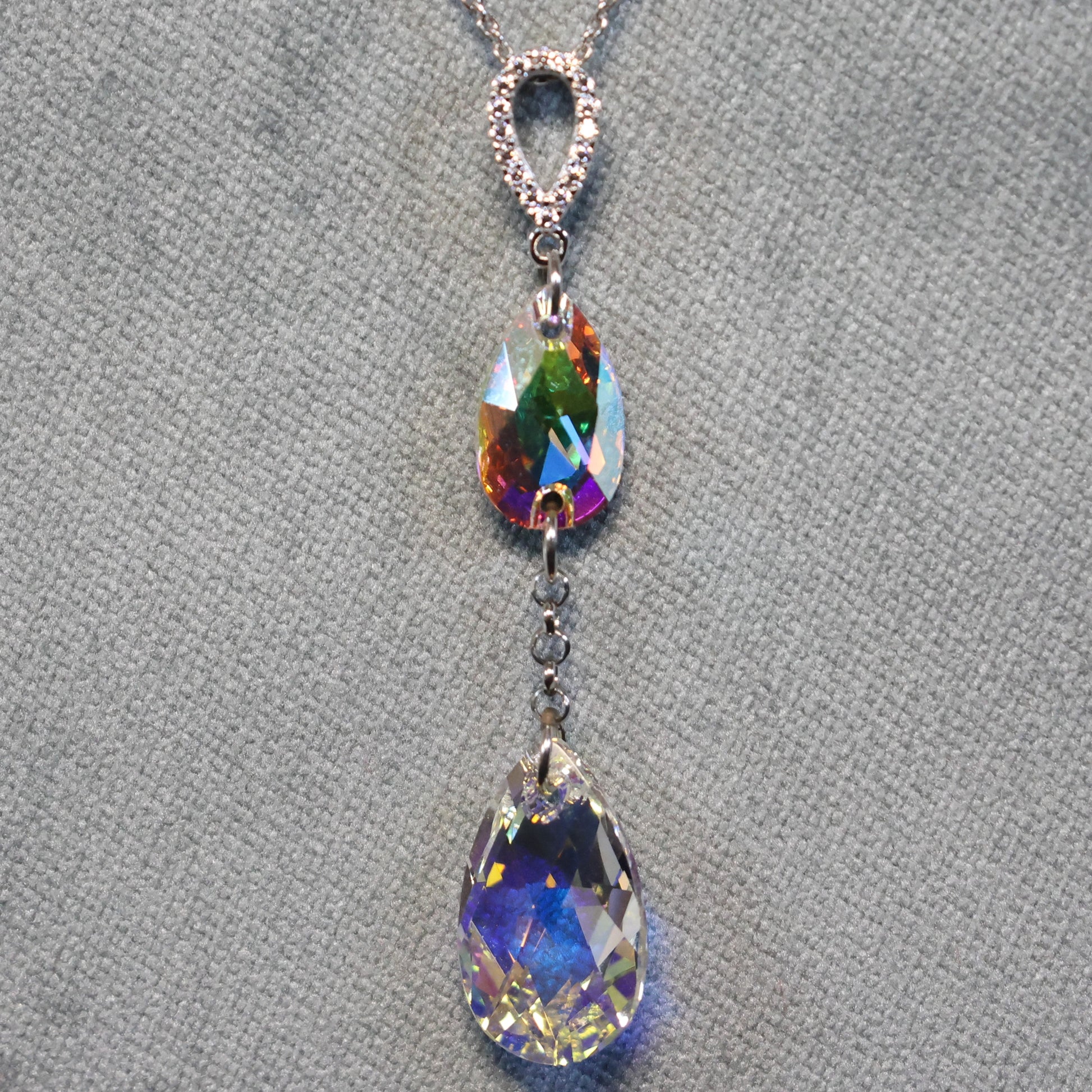 Spark zilveren ketting met Swarovski kristallen hanger NCR323061061ABAB