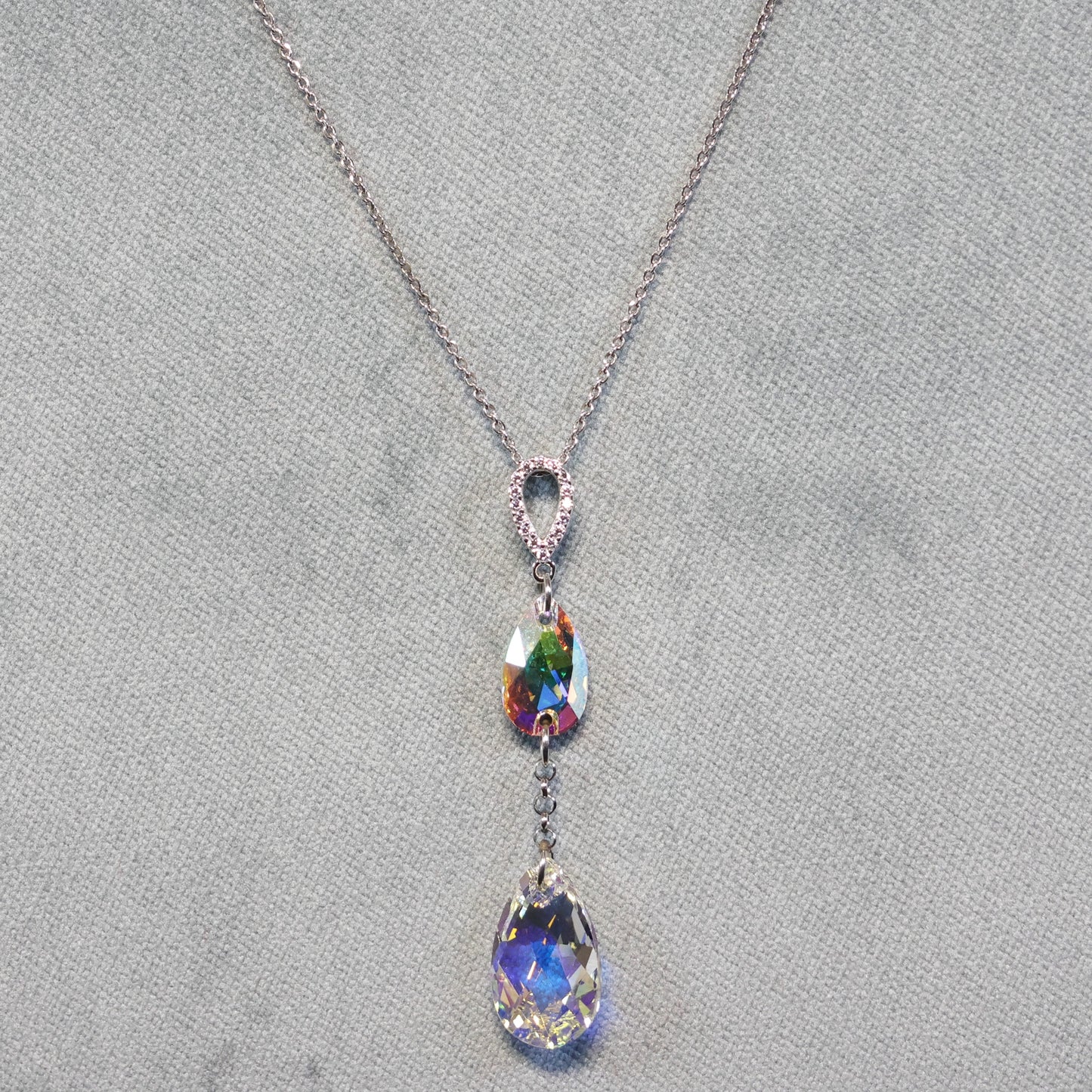 Spark zilveren ketting met Swarovski kristallen hanger NCR323061061ABAB