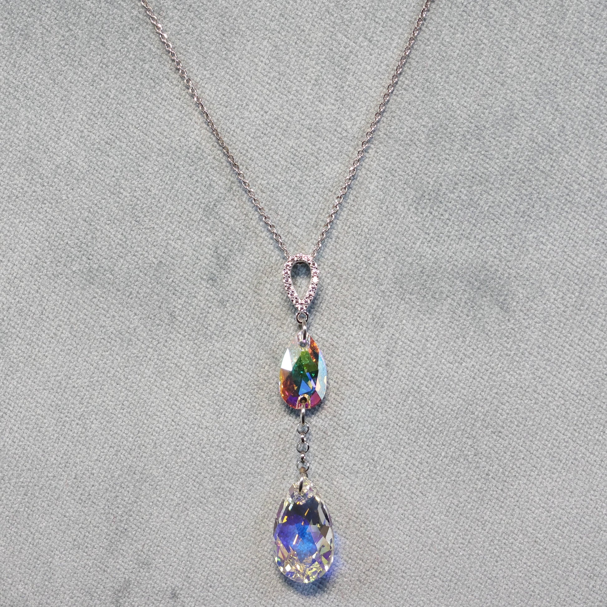 Spark zilveren ketting met Swarovski kristallen hanger NCR323061061ABAB