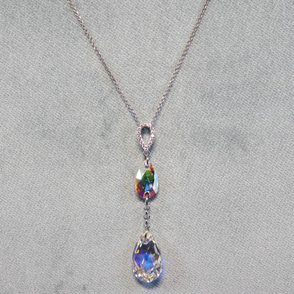 Spark zilveren ketting met Swarovski kristallen hanger NCR323061061ABAB