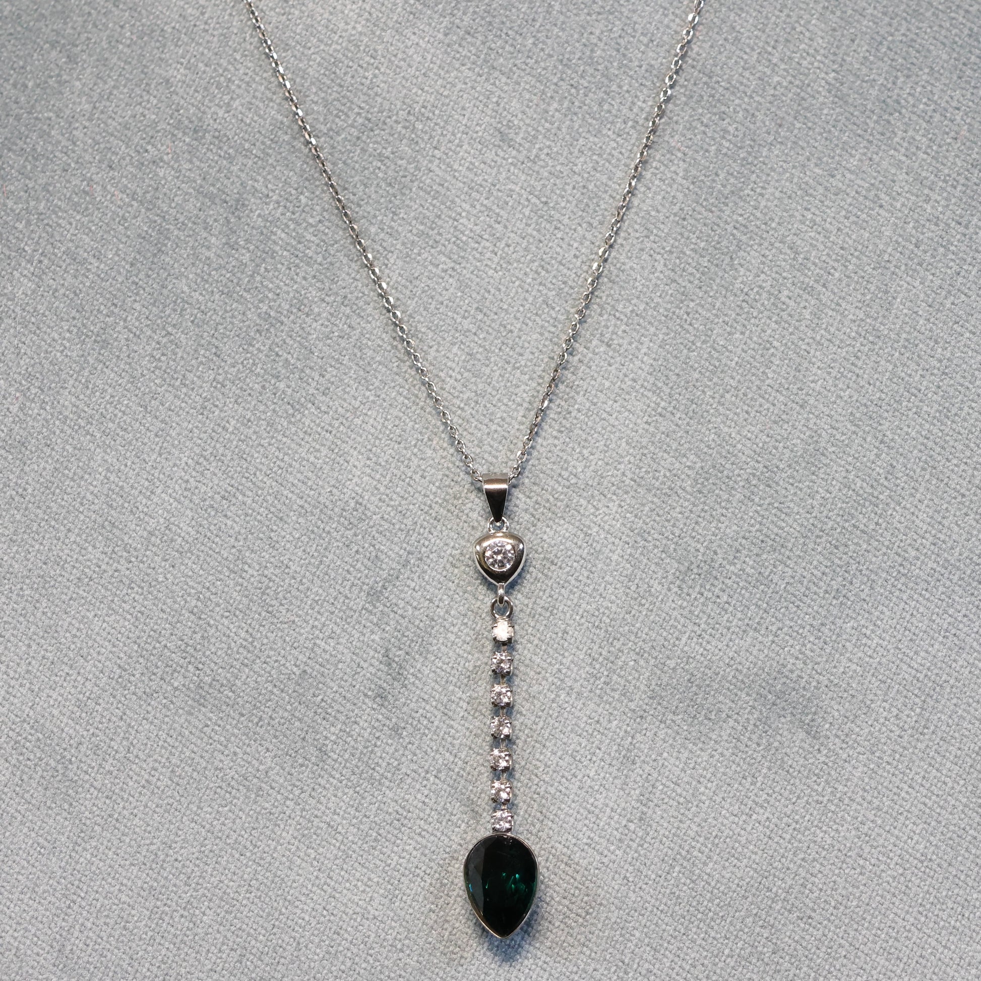 Spark zilveren ketting met Swarovski kristallen hanger NCC432010EM