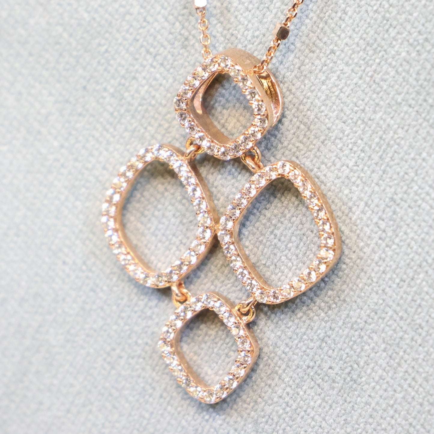 Naiomy silver rosé vergulde zilveren ketting met hanger N5L09