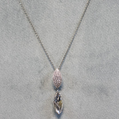 Spark zilveren ketting met Swarovski kristallen hanger NCD422815C