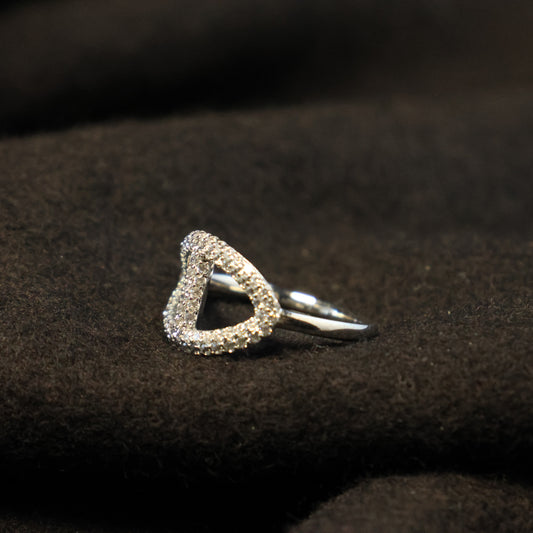 Outlet zilveren ring N4K01 maat: 58