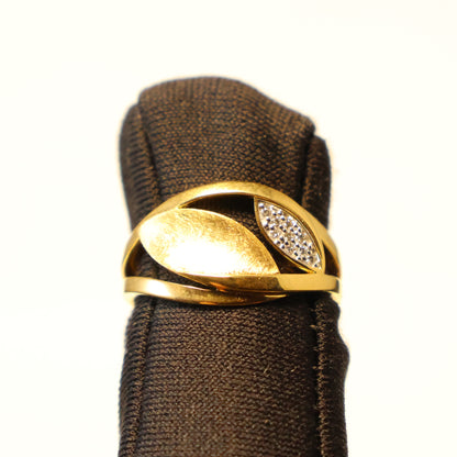 18KT geel gouden ring met briljant 067886/A