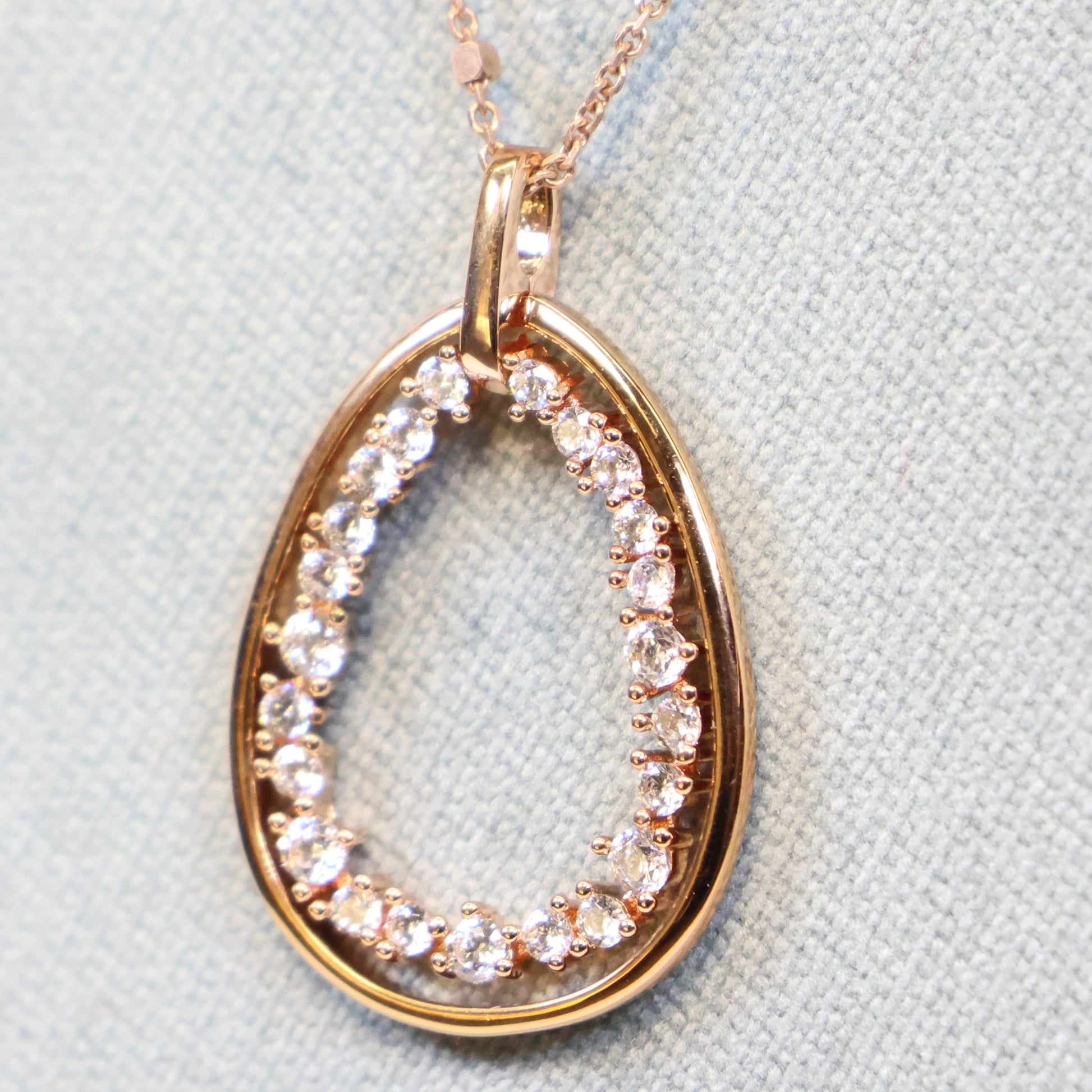 Naiomy silver rosé vergulde zilveren ketting met hanger N5M05