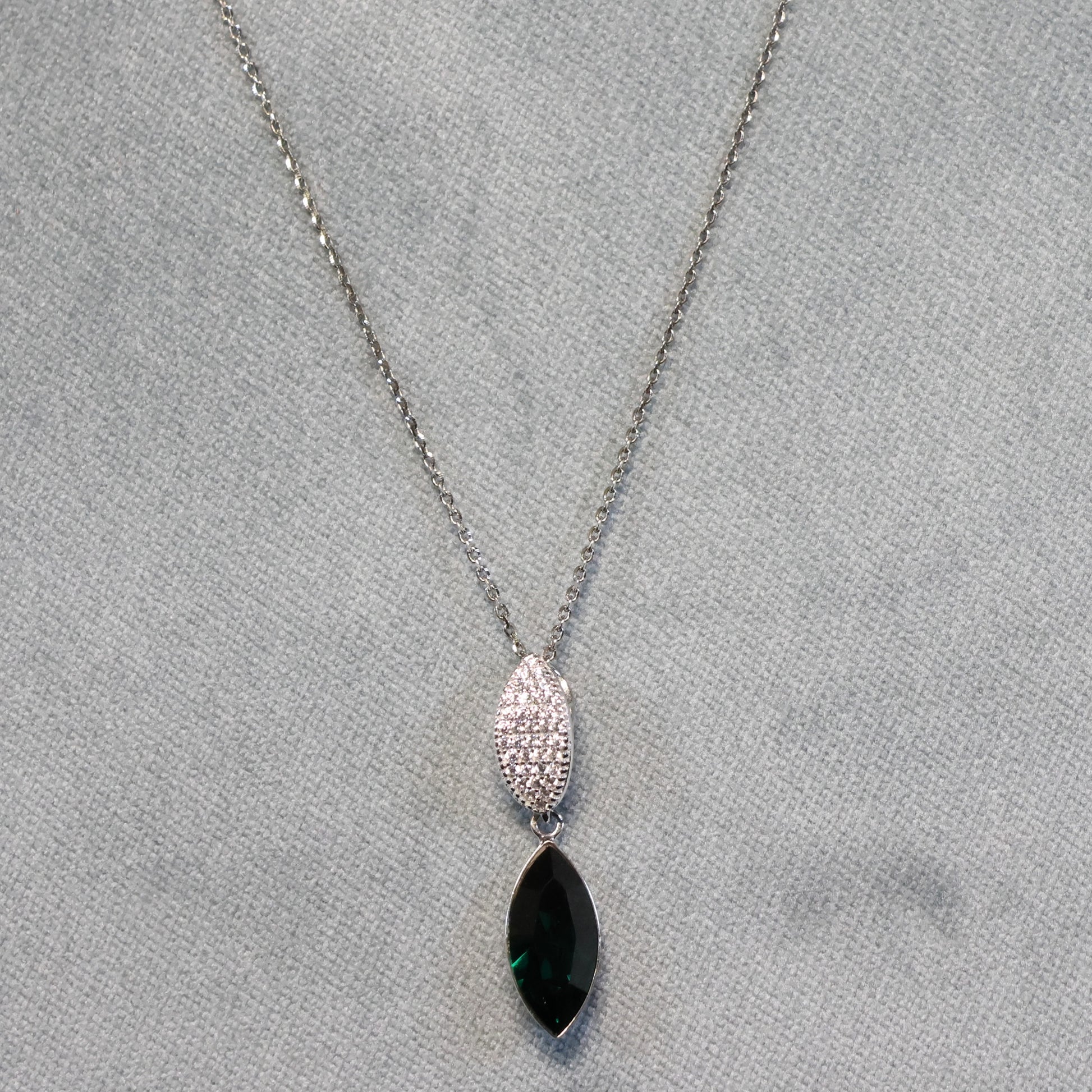 Spark zilveren ketting met Swarovski kristallen hanger NCD422815EM